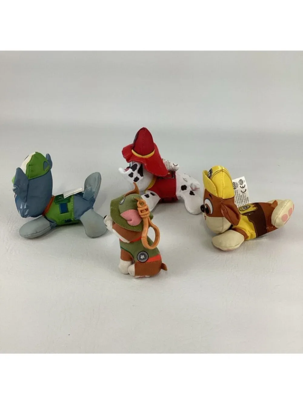 Paw Patrol Plush Bundle Rubble Hand Puppet Ty Tracker Clip Rocky Marshall Lot - Picture 7 of 8